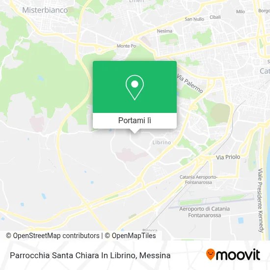 Mappa Parrocchia Santa Chiara In Librino