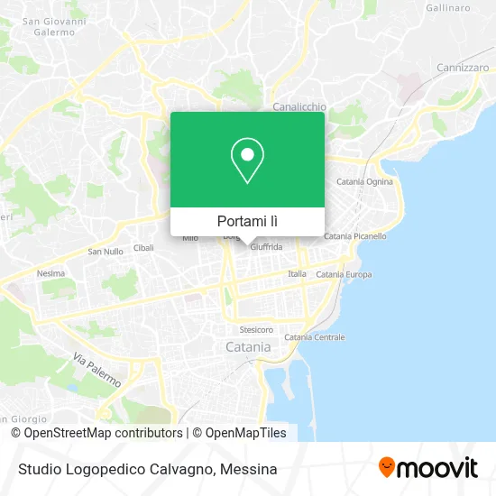 Mappa Studio Logopedico Calvagno