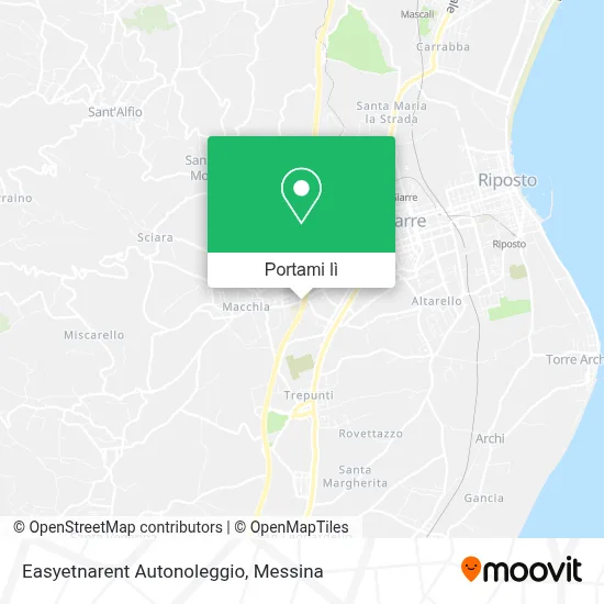 Mappa Easyetnarent Autonoleggio