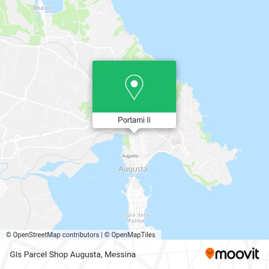 Mappa Gls Parcel Shop Augusta