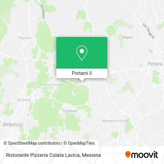 Mappa Ristorante Pizzeria Colata Lavica