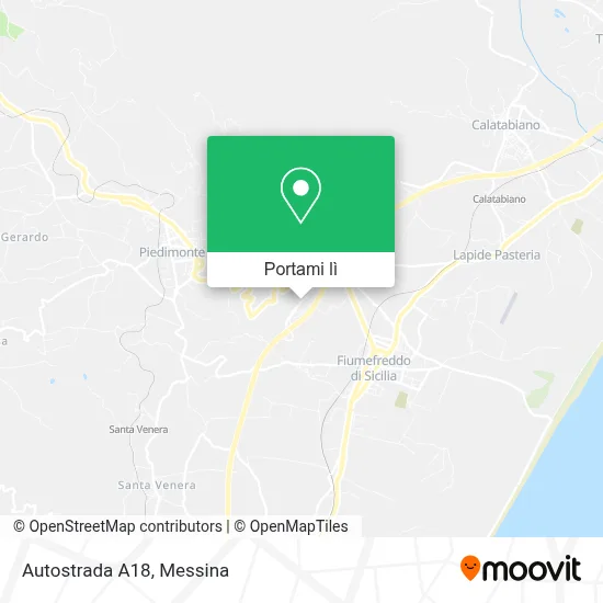Mappa Autostrada A18