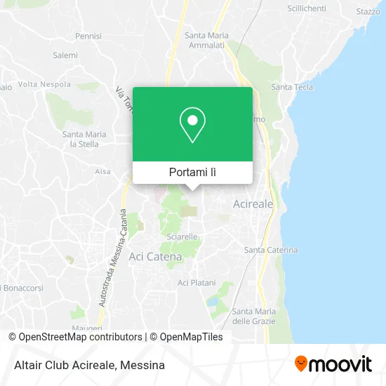 Mappa Altair Club Acireale