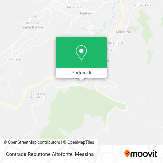 Mappa Contrada Rebuttone Altofonte