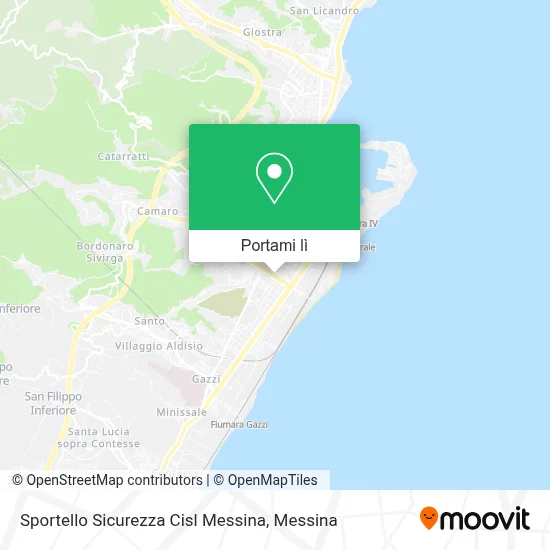 Mappa Sportello Sicurezza Cisl Messina