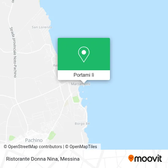 Mappa Ristorante Donna Nina