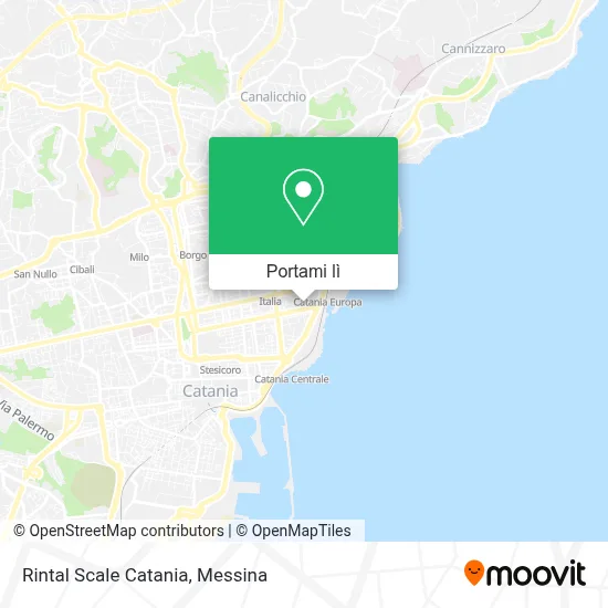 Mappa Rintal Scale Catania