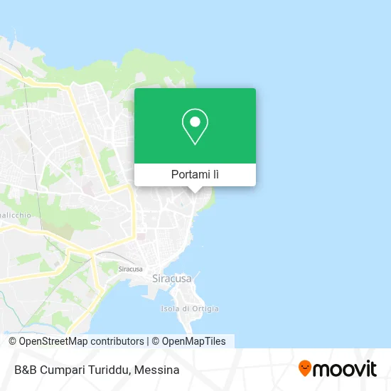 Mappa B&B Cumpari Turiddu