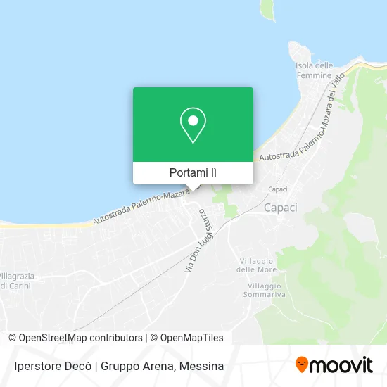 Mappa Iperstore Decò | Gruppo Arena
