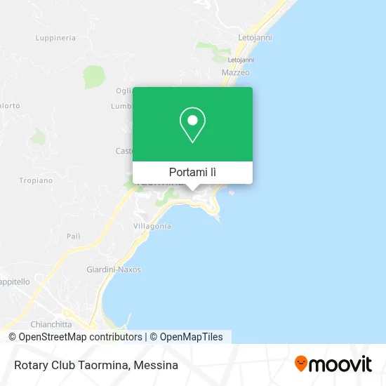 Mappa Rotary Club Taormina