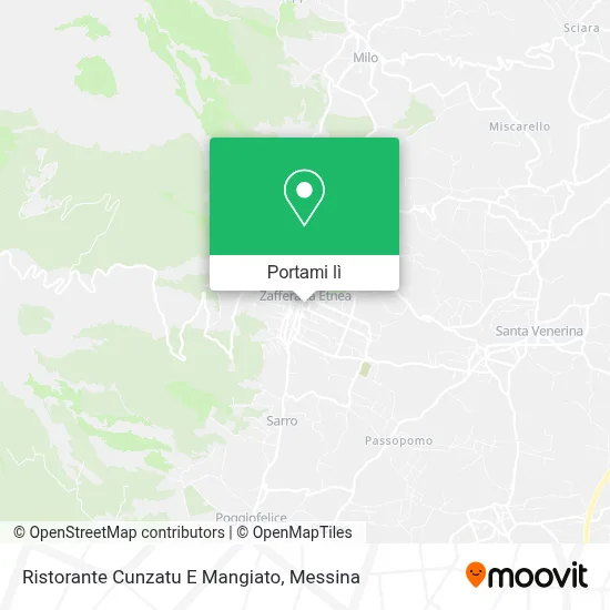 Mappa Ristorante Cunzatu E Mangiato