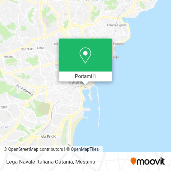 Mappa Lega Navale Italiana Catania