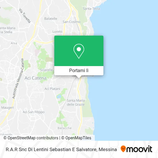Mappa R.A.R Snc Di Lentini Sebastian E Salvatore