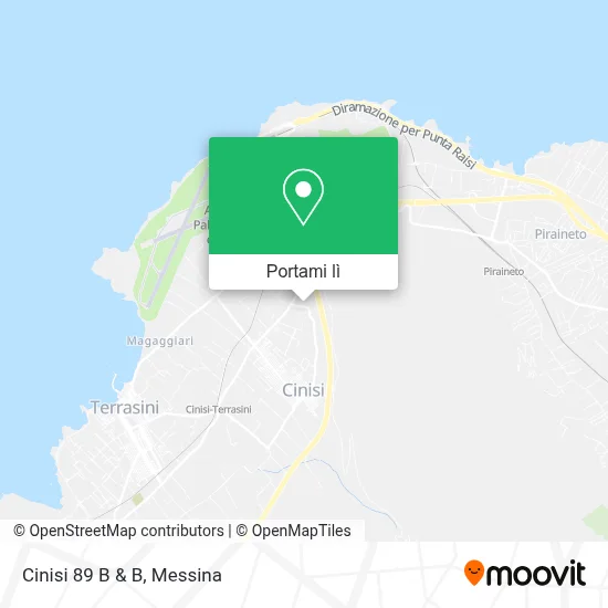 Mappa Cinisi 89 B & B