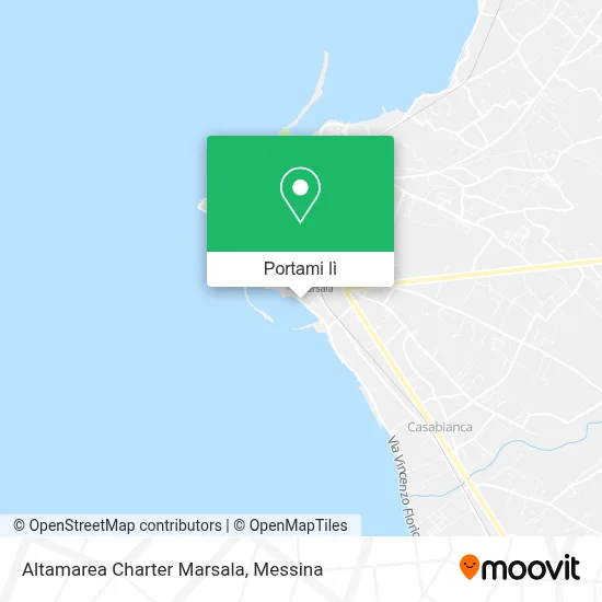 Mappa Altamarea Charter Marsala