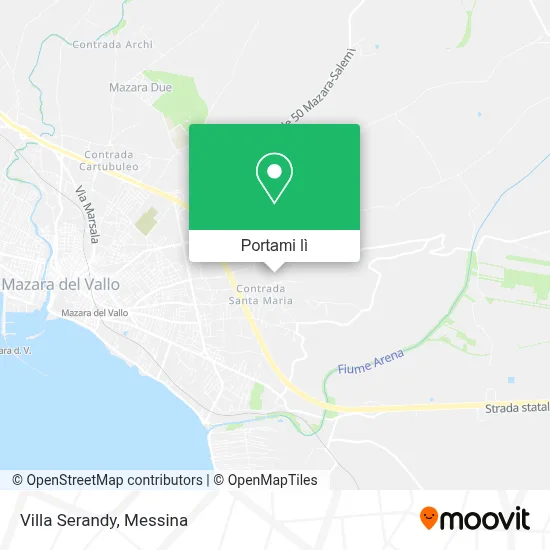 Mappa Villa Serandy
