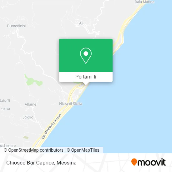 Mappa Chiosco Bar Caprice