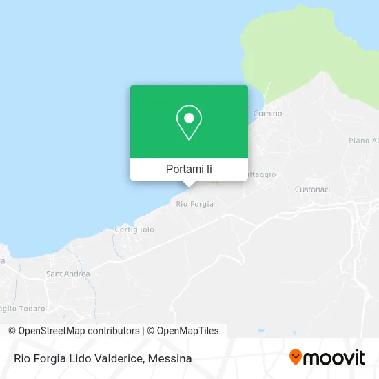 Mappa Rio Forgia Lido Valderice