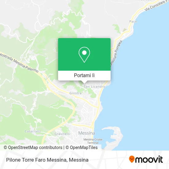 Mappa Pilone Torre Faro Messina