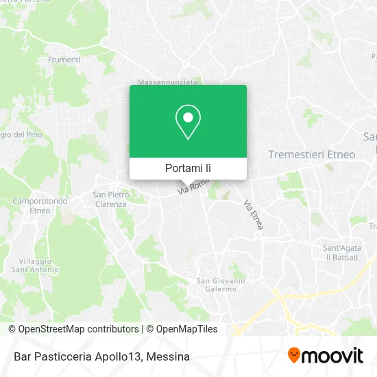 Mappa Bar Pasticceria Apollo13