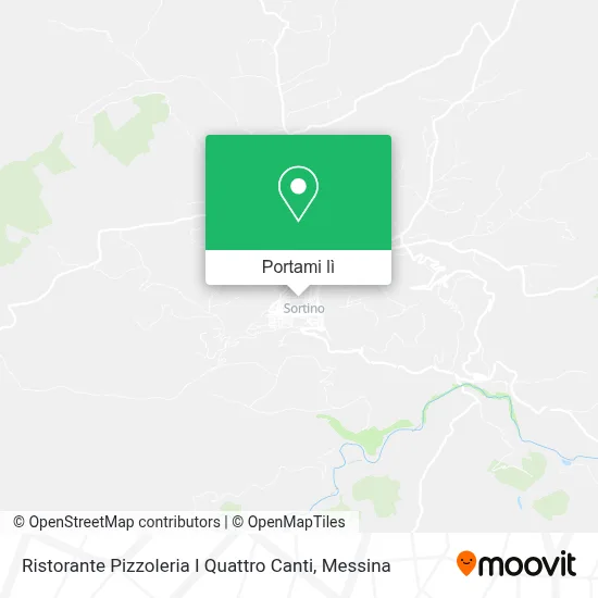 Mappa Ristorante Pizzoleria I Quattro Canti