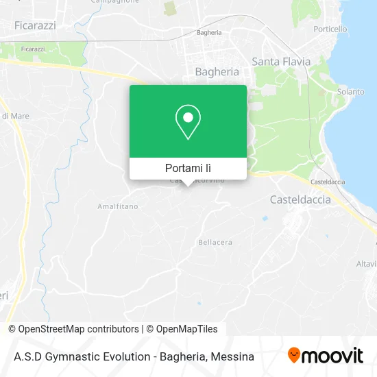 Mappa A.S.D Gymnastic Evolution - Bagheria