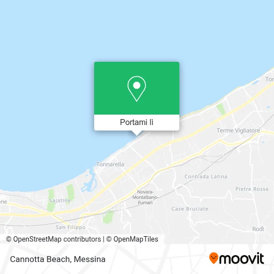 Mappa Cannotta Beach