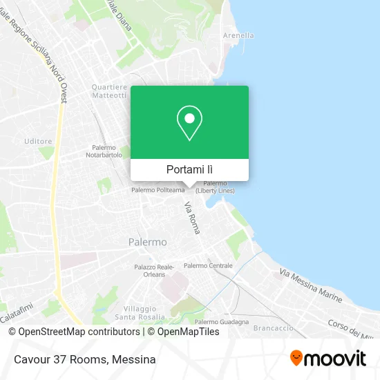 Mappa Cavour 37 Rooms