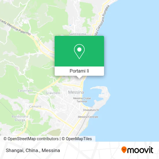 Mappa Shangai, China.