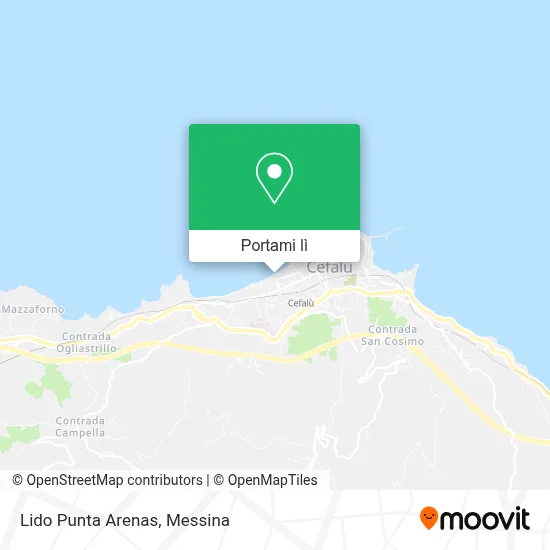 Mappa Lido Punta Arenas