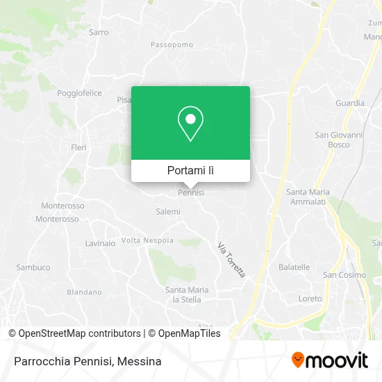 Mappa Parrocchia Pennisi