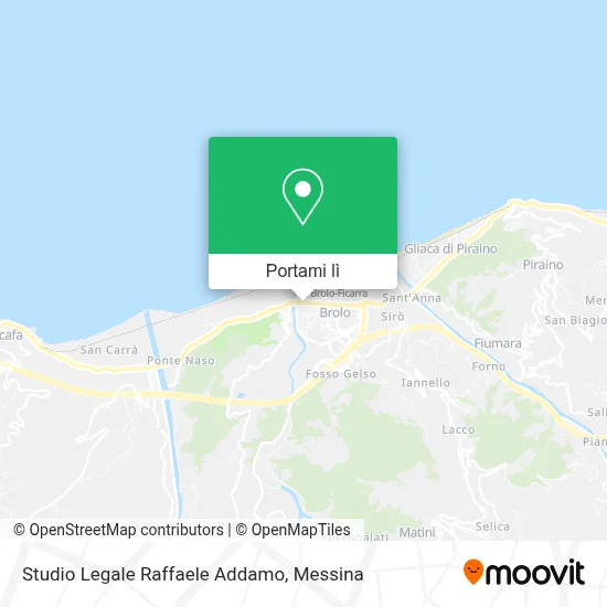 Mappa Studio Legale Raffaele Addamo