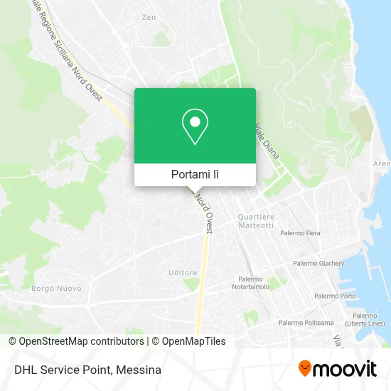 Mappa DHL Service Point