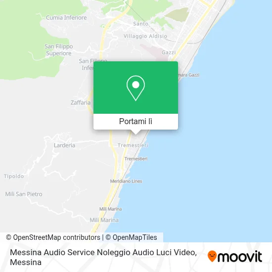Mappa Messina Audio Service Noleggio Audio Luci Video