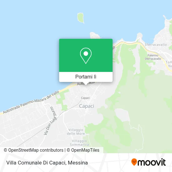 Mappa Villa Comunale Di Capaci