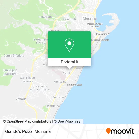 Mappa Giando's Pizza