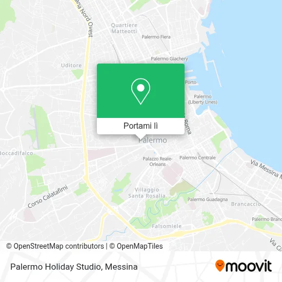 Mappa Palermo Holiday Studio