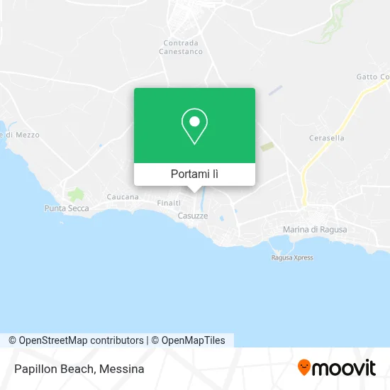 Mappa Papillon Beach
