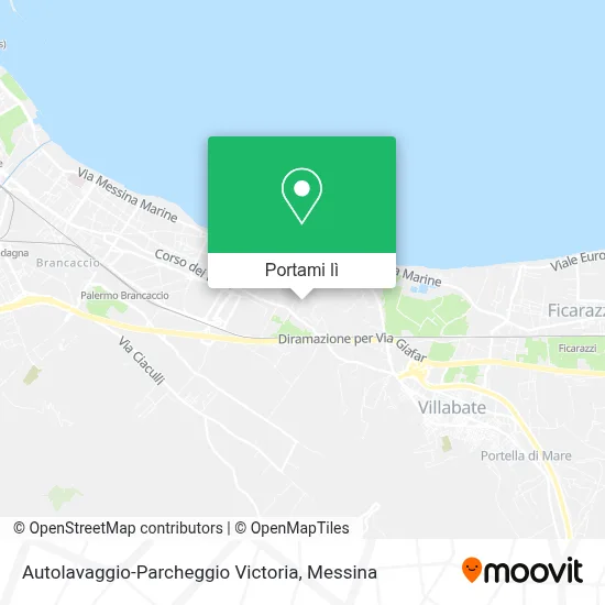 Mappa Autolavaggio-Parcheggio Victoria
