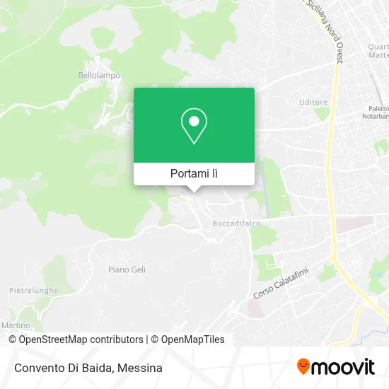 Mappa Convento Di Baida