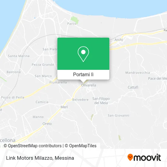 Mappa Link Motors Milazzo