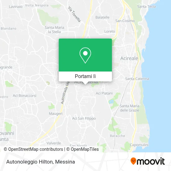 Mappa Autonoleggio Hilton
