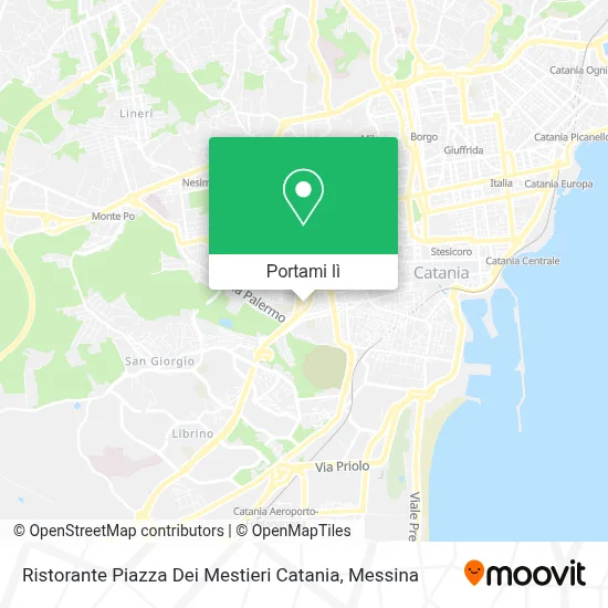 Mappa Ristorante Piazza Dei Mestieri Catania