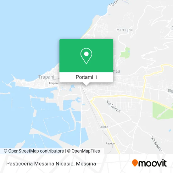 Mappa Pasticceria Messina Nicasio