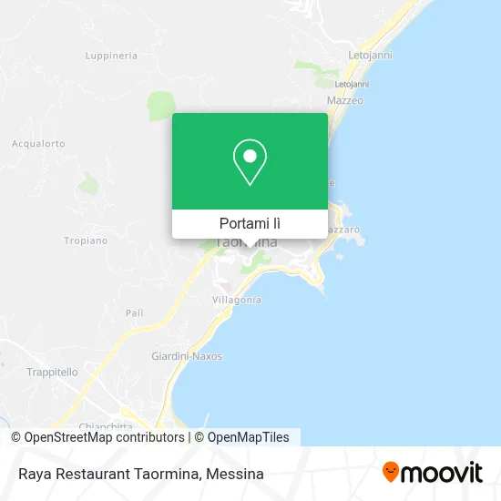 Mappa Raya Restaurant Taormina