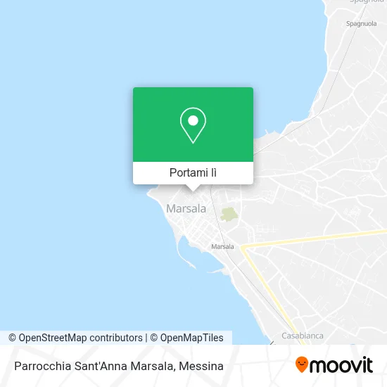 Mappa Parrocchia Sant'Anna Marsala