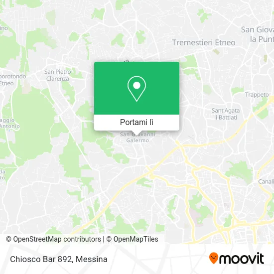 Mappa Chiosco Bar 892