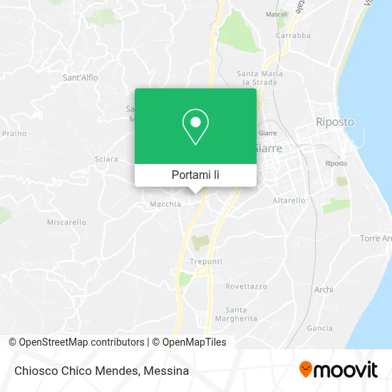 Mappa Chiosco Chico  Mendes