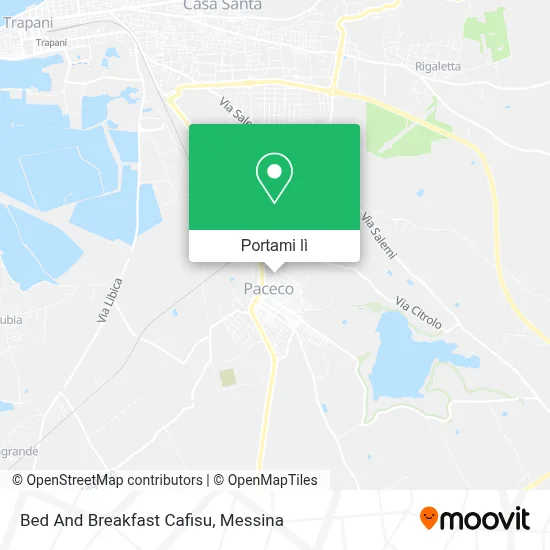 Mappa Bed And Breakfast Cafisu