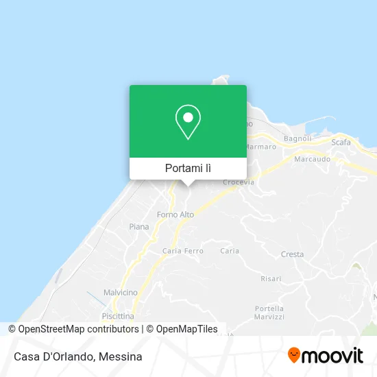 Mappa Casa D'Orlando